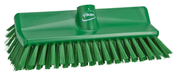 High-low brush/angle scrubber