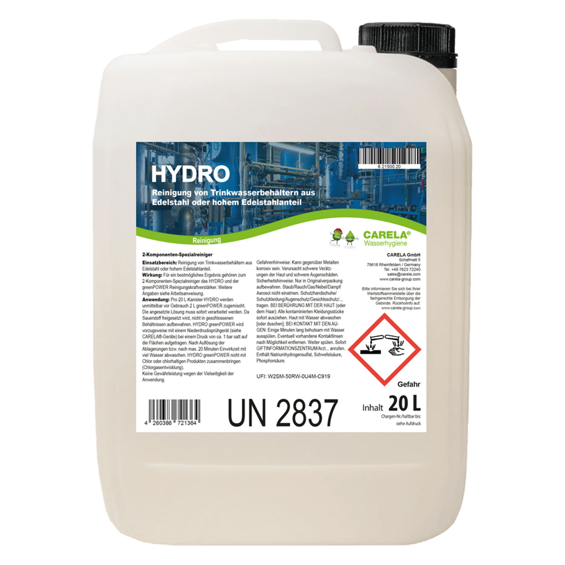 HYDRO | for stainless steel, hydrochloric acid-free